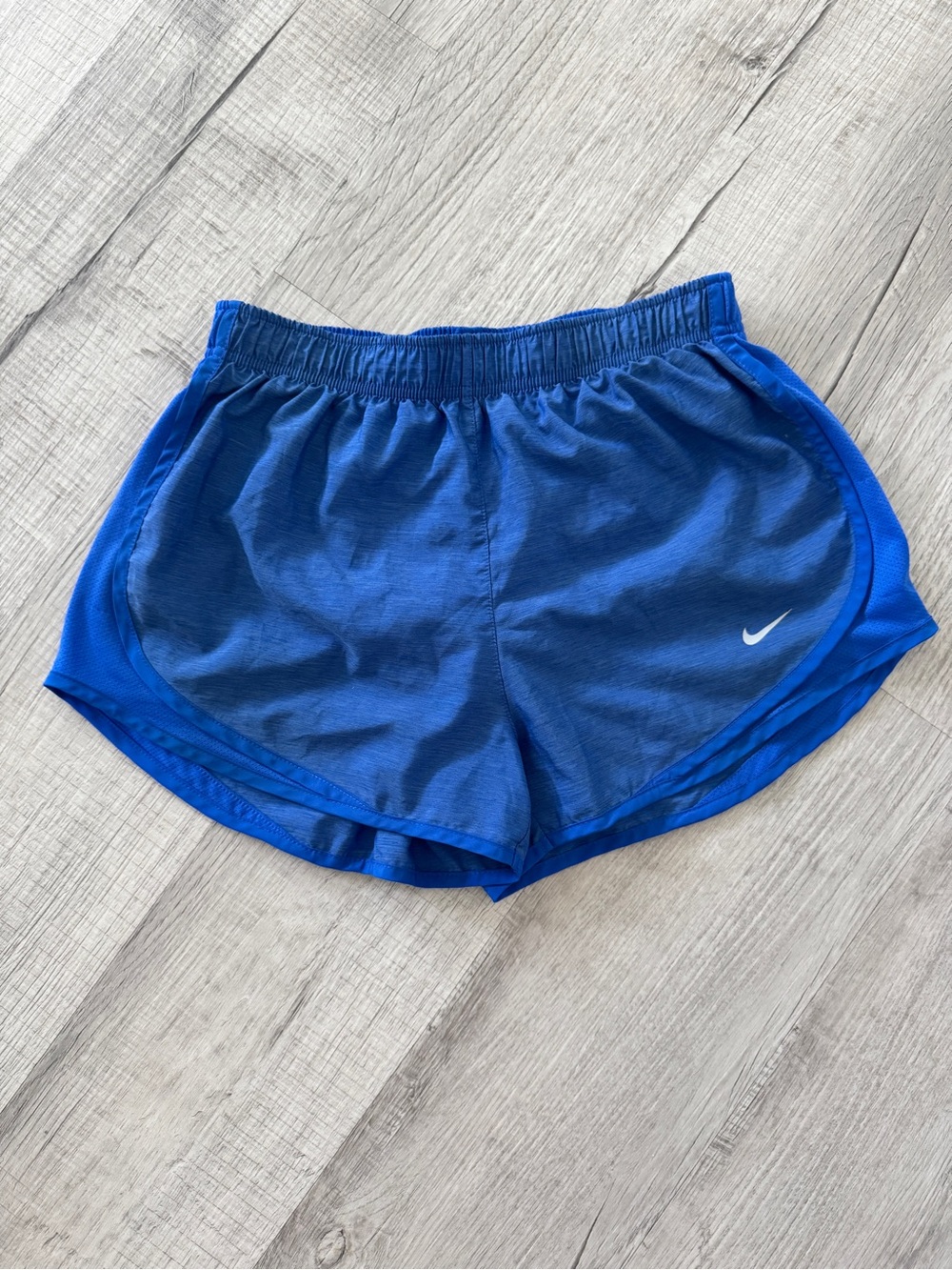 Nike Dri-Fit Tempo Running Shorts Blue Heathered - Size M.